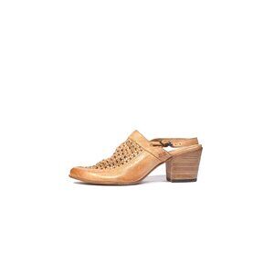 Bed Stu Sandals 8.5 Rustic Tan Leather Woven Bettina Mule